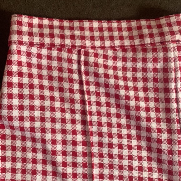 Red checkered pants from Free People SZ 6 - Picture 5 of 8